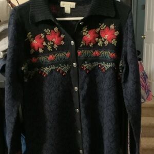 Appleseed's Navy Knit‎ Sweater